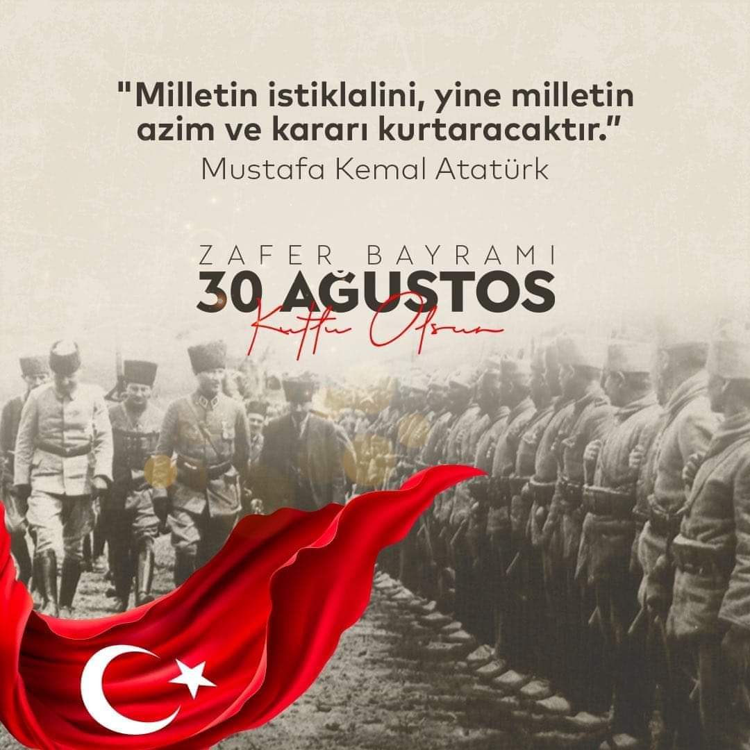 feyzullah1980's tweet photo. Tam 101 yıl önce azimle, inançla, cesaretle yürütülen büyük mücadele bugün bizim ışığımız! 🇹🇷🇹🇷 Bağımsızlığımızın simgesi #30AğustosZaferBayramı'mızın 101. yılı kutlu olsun. Mustafa Kemal Atatürk'ü ve tüm kahramanlarımızı saygı ve minnetle anıyorum.
#NeMutluTürkümDiyene https://t.co/S5qULGmlsD