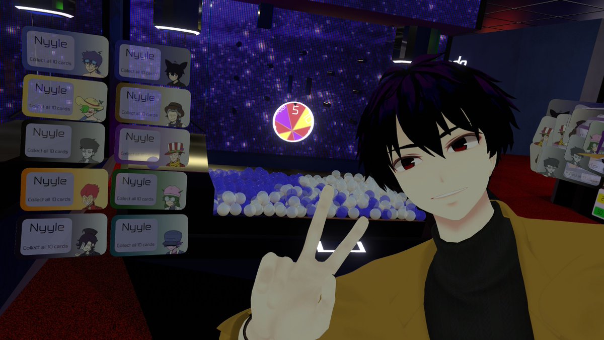 Silly_Oak's tweet photo. I was able to get all 10 cards at the N Arcade in VRChat a couple weeks ago, took ages! forgot to post 😘 https://t.co/dqiny8n7vS