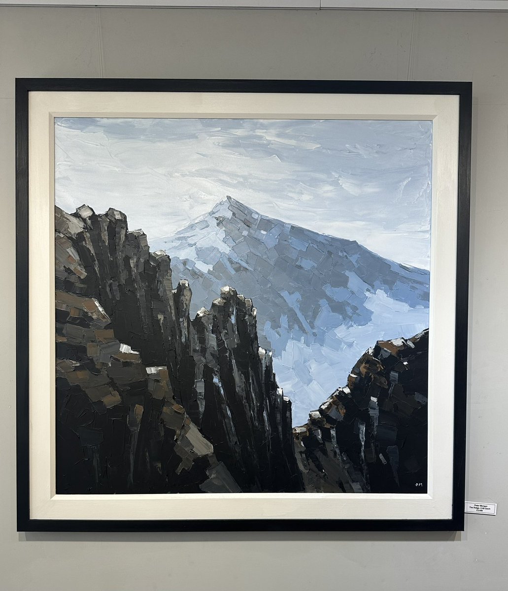 The Ridge of Crib Goch now @OrielMimosa #snowdonia #snowdonianationalpark #art #artlover #gallery #artist #painter #artforsale #petermorganart #artoncanvas #welshart #exhibitionart