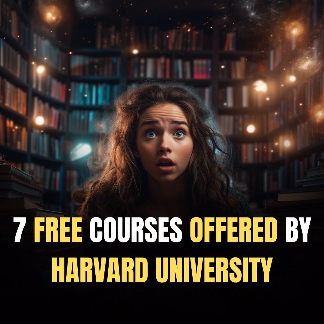 shushant_l's tweet photo. 7 free courses by Harvard University to help you level up, but you are not aware of it:

[🔖 Bookmark for later] https://t.co/OM24QQvjql