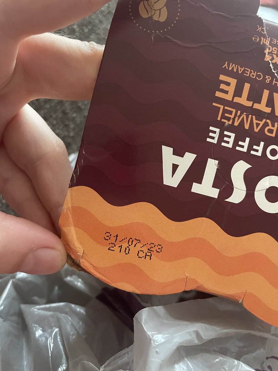 rowenacameron_'s tweet photo. @coopuk I bought these iced coffees yesterday (28.08.23) from your store in Newent. As you can see, they are almost a month out of date. I have a copy of the receipt. https://t.co/XacxnXoWmm
