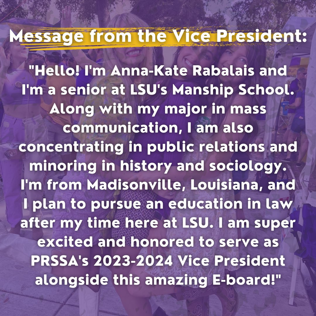 PRSSA at LSU 🐯 tweet media