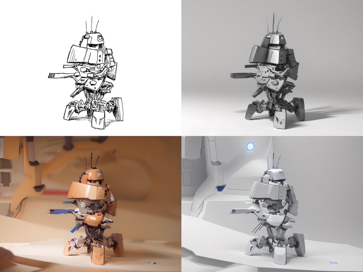 xyzpixels's tweet photo. The Mechanic Robot
손 드로잉 후 AI 로 image 2 image https://t.co/xIIM5augHt