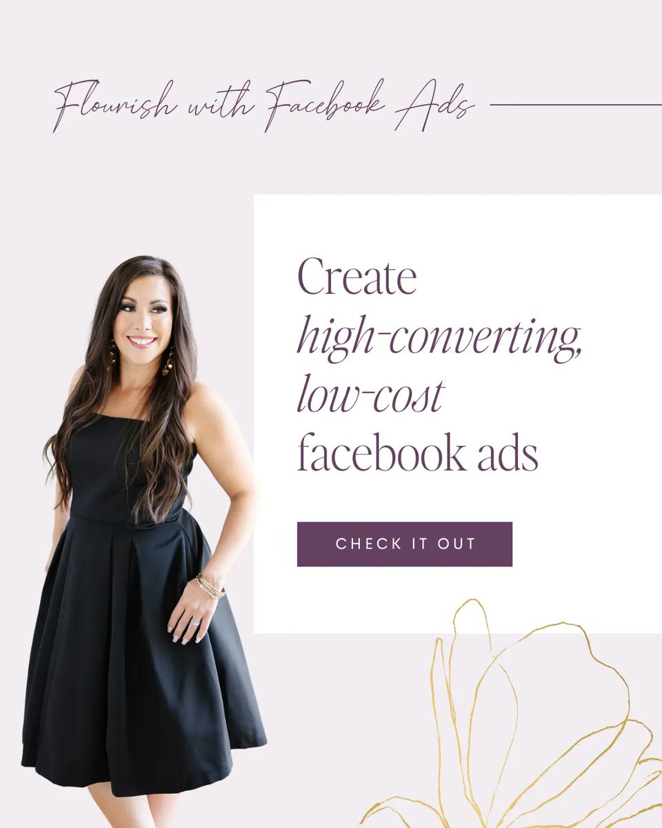 How would you like to accelerate your leads, launch results, and revenue in less than 1 week? 👀

I created my signature Flourish with Facebook Ads program to help you do just that. 🙌

Go to flourishingimpact.com/flourish to get started today! 💜
