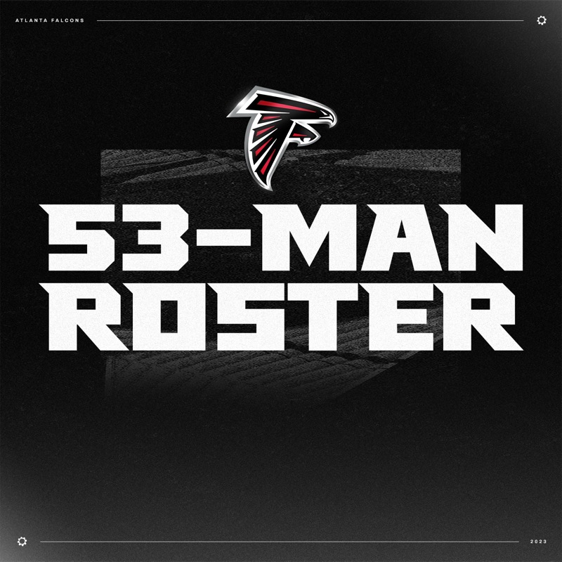 AtlantaFalcons's tweet photo. Our initial 53-man roster is in ⬇