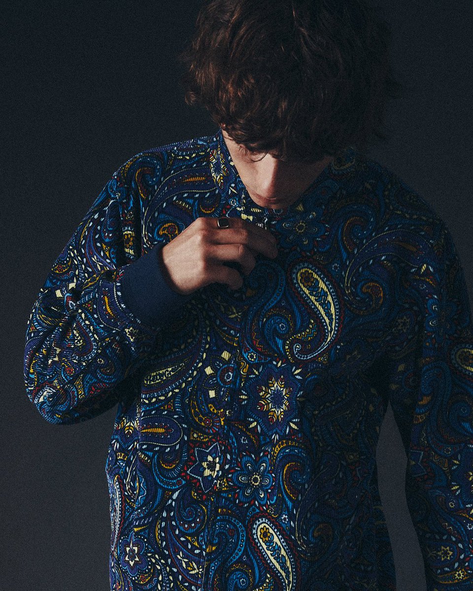 The new Marriot Paisley Cord Jacket features our latest seasonal paisley printed across soft cotton corduroy with a two-way front zip fastening. #prettygreen | Shop Marriot Paisley > tinyurl.com/mr5dfrcu