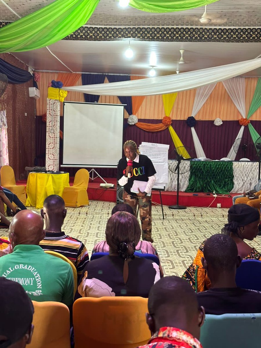 Six (6) days of training for our @unicefsierraleone funded Positive Parenting Education project's 120 facilitators currently ongoing in Moyamba &amp; Koinadugu Districts in Sierra Leone.
These Facilitators would be placed in 60 communities in two (2) districts (Moyamba &amp; Koinadugu).
