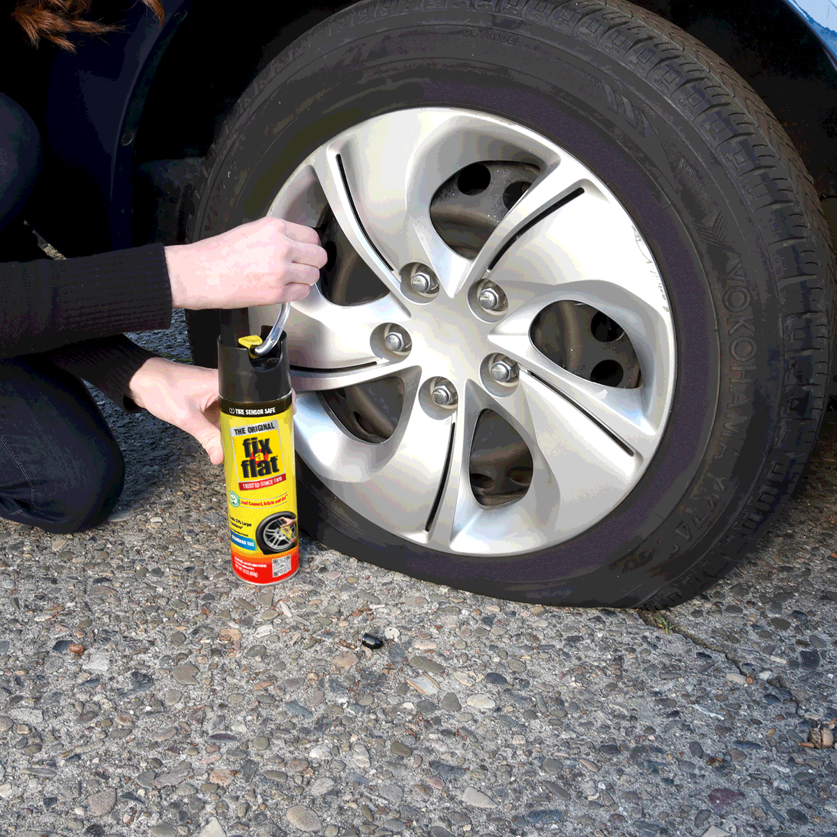fixaflat's tweet photo. Connect, inflate, and hit the road! 🚗 Fix-a-Flat aerosol tire inflators offer the ultimate convenience for flat tire emergencies. Never let a flat tire ruin your day again! 💪 Shop now: https://t.co/4oG7nepjaE https://t.co/GwkPx5M3nc