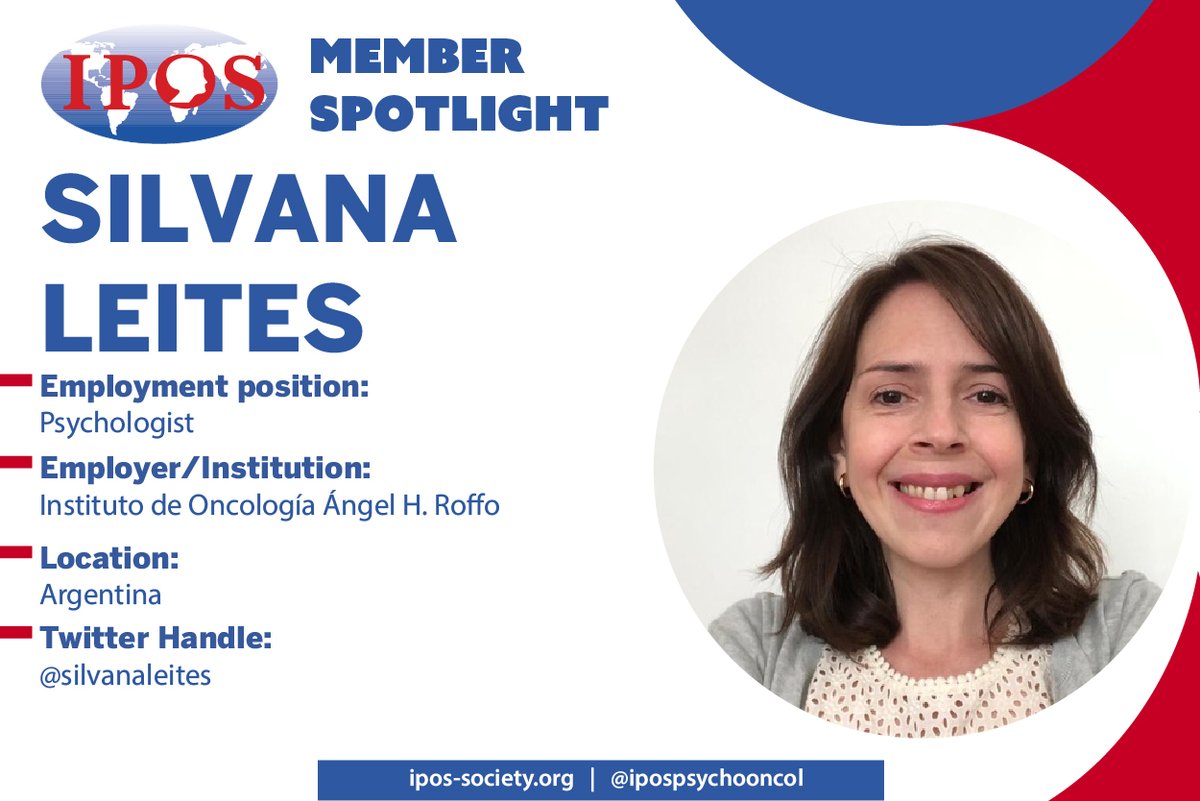 IPOSPsychoOncol's tweet photo. Spotlight on Silvana Leites: A force in #PsychoOncology & #PalliativeCare. Educator, ethicist, and advocate for cancer patients. 15 years of dedicated service at Ángel H. Roffo Institute of Oncology. Member of #AAPSO & #AAMYCP. Learn more: https://t.co/PsnHFkWKFu #CancerCare https://t.co/utsT6DTQlB