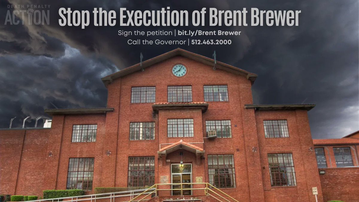 DeathPenaltyAct's tweet photo. #BrentBrewer is scheduled for execution in Texas in November. We can be safe from people who do horrible things AND hold them accountable WITHOUT executing them. It is what we do in the vast majority of cases. Take action at https://t.co/zIiYzG0w5X #StopExections https://t.co/KAqii4uUFM