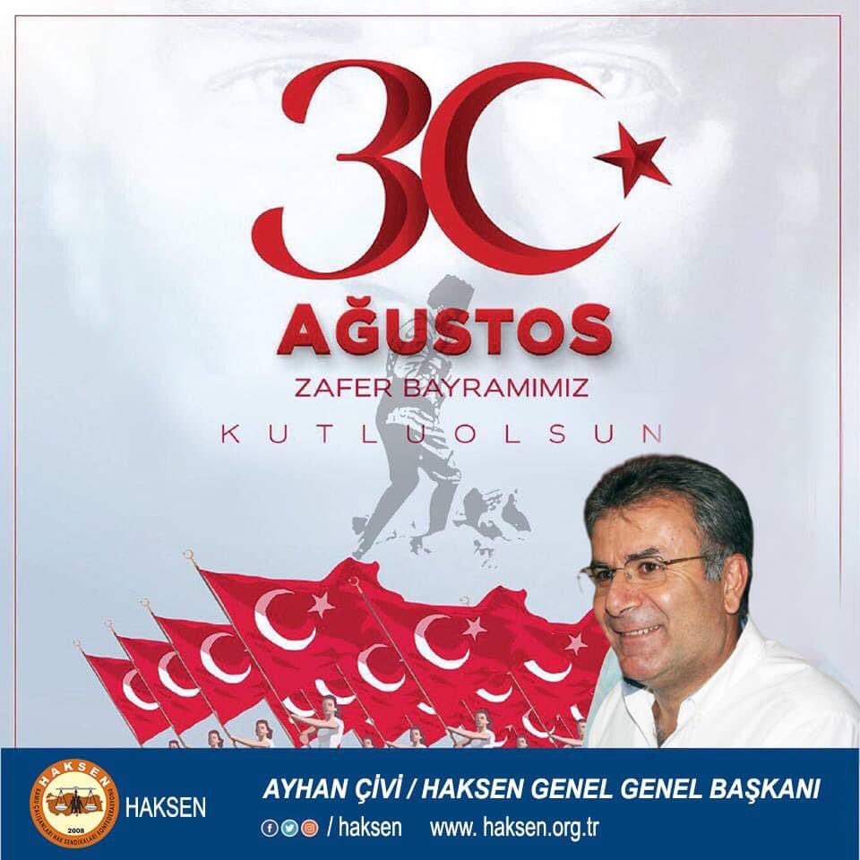 Ulusal kurtuluş mücadelemizin  tescil edildiği 30 Ağustos Zafer Bayramınız kutlu olsun. Bayramın mimarı  başta Başkomutan Gazi Mustafa Kemal Atatürk olmak üzere tüm gazi ve şehitlerimize minnettarız. Ruhları Şad olsun. #30Agustos #30AgustosZaferBayramı