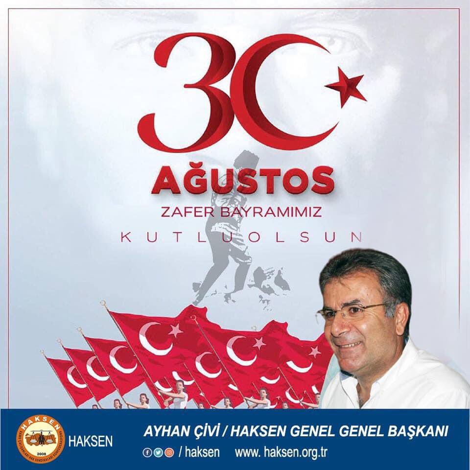 Ulusal kurtuluş mücadelemizin tescil edildiği 30 Ağustos Zafer Bayramınız kutlu olsun. Bayramın mimarı başta Başkomutan Gazi Mustafa Kemal Atatürk olmak üzere tüm gazi ve şehitlerimize minnettarız. Ruhları Şad olsun. #30Agustos #30AgustosZaferBayramı