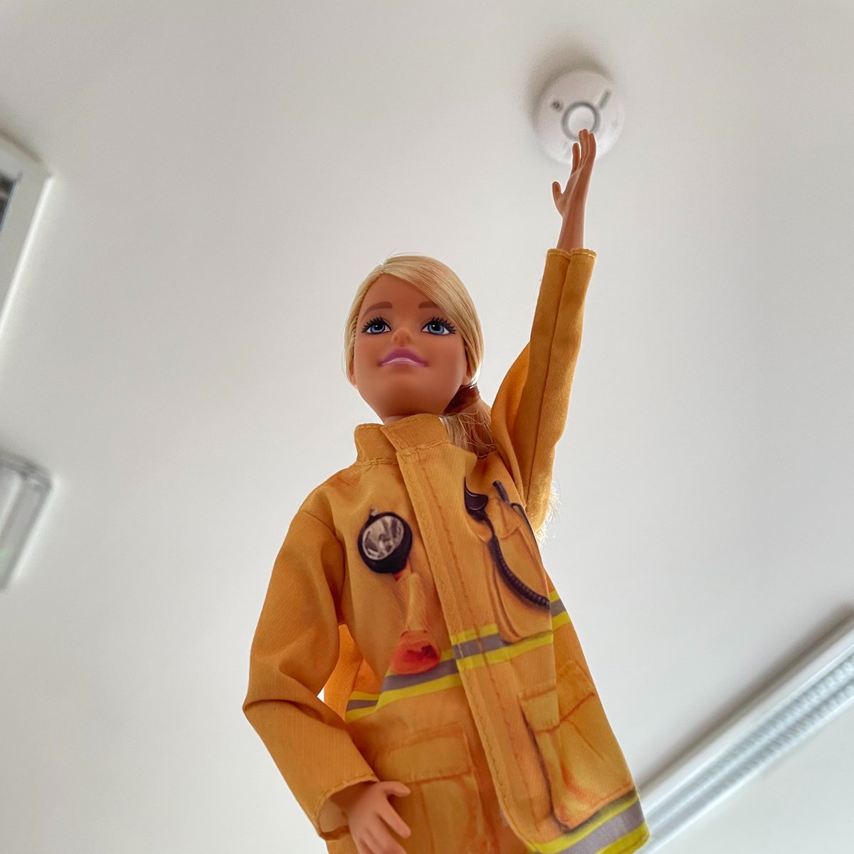Today is #TestItTuesday and one of our newest colleagues has been making the rounds testing our residents' fire alarms. Meet #Barbie

Barbie cares about staying making sure people stay safe, and wants us to ask that everyone tests their alarms! She said "It's quick and easy!" 👩‍🚒
