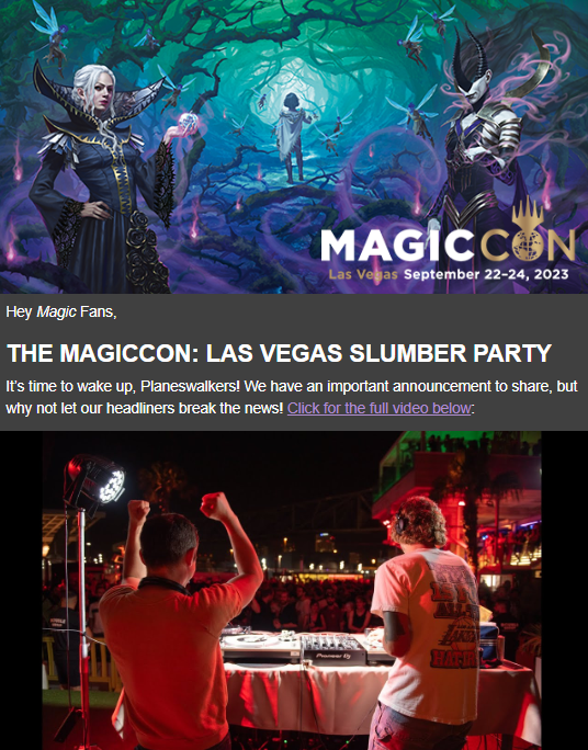 The MagicCon: Las Vegas Slumber Party
