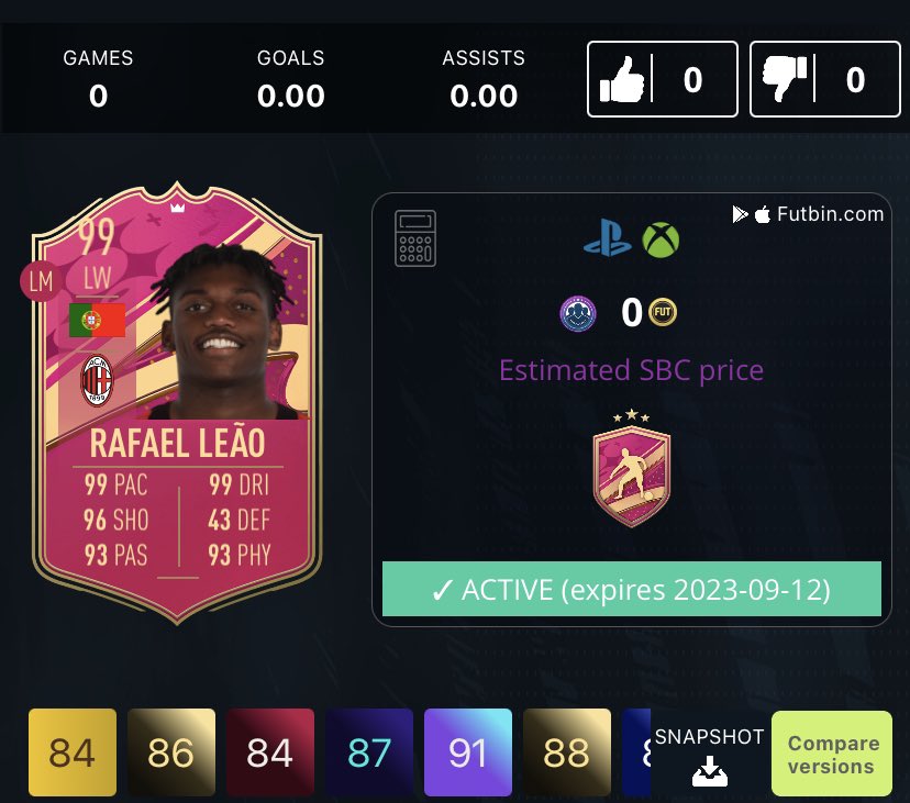 FUTBIN tweet media