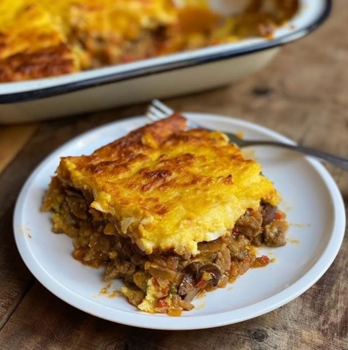 Aguante el pastel de carne