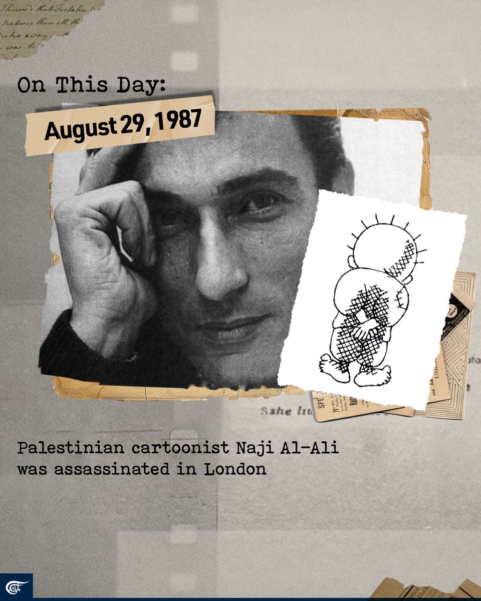 'Those who want to write for Palestine and those who want to paint for #Palestine should know their fate is death.' Palestinian cartoonist #NajiAlAli utilized his art to fight for his people's freedom and justice. Despite being forced to leave his country during the 1948 #Nakba,…