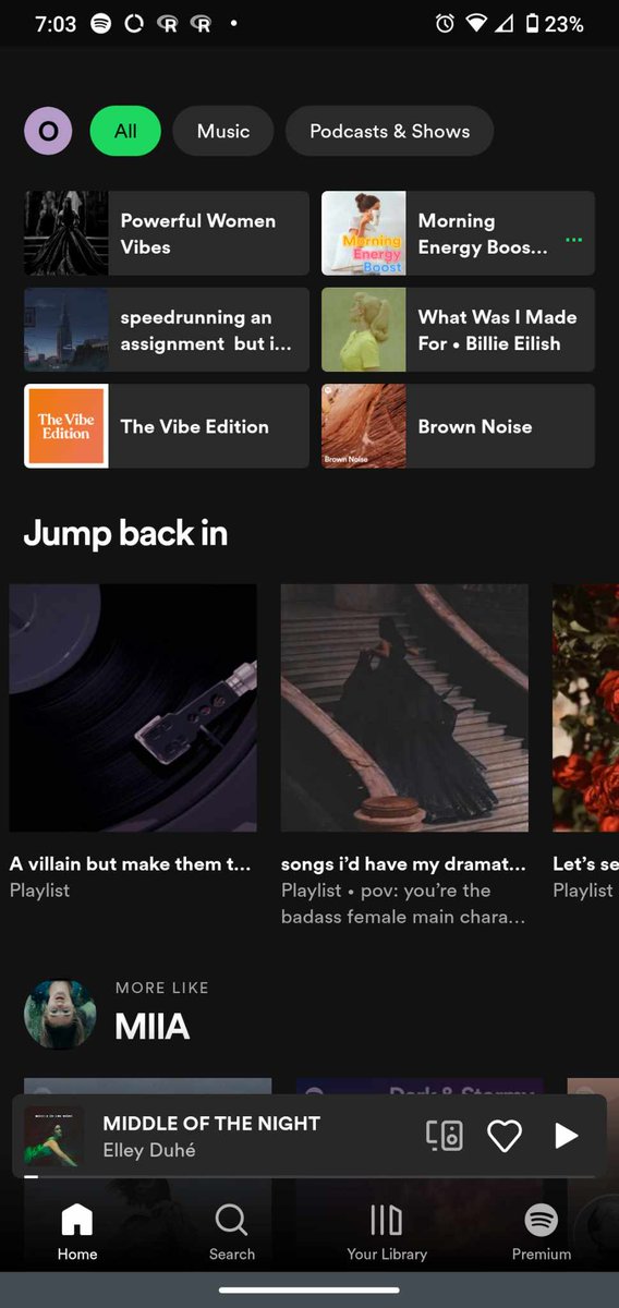 Yeah... I'd say this isn't what it looks like but ...

Take a screenshot of your Spotify Home Screen - No Cheating!