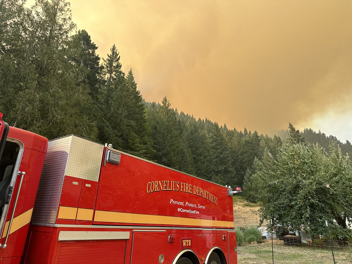 OSFM's tweet photo. We've posted an update on the #TyeeRidgeComplex in Douglas County to the OSFM Incident Information blog.
The cooler weather is helping firefighters as they assess and prepare homes near the fires.
READ MORE: https://t.co/V4En0Wxqk9
#Wildfire #Oregon #Firefighter https://t.co/PH5LH9jsSv