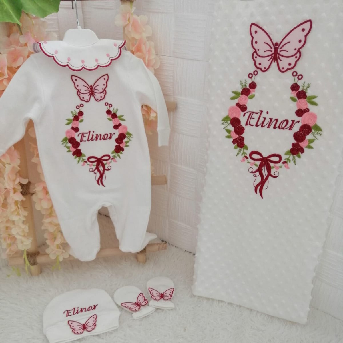 Custom Name Embroidered Newborn Hospital Outfit
Etsy Link : t.ly/4bwo5

#BabyRomper #ElephantRomper #CustomRomper #EmbroideredRomper #AnimalBabyRomper #NameRomper #ComingHomeOutfit #HospitalOutfit #NewbornOutfit #BabyGirlOutfit #BabyGirlSet #BabyGirlGift #NewbornGift