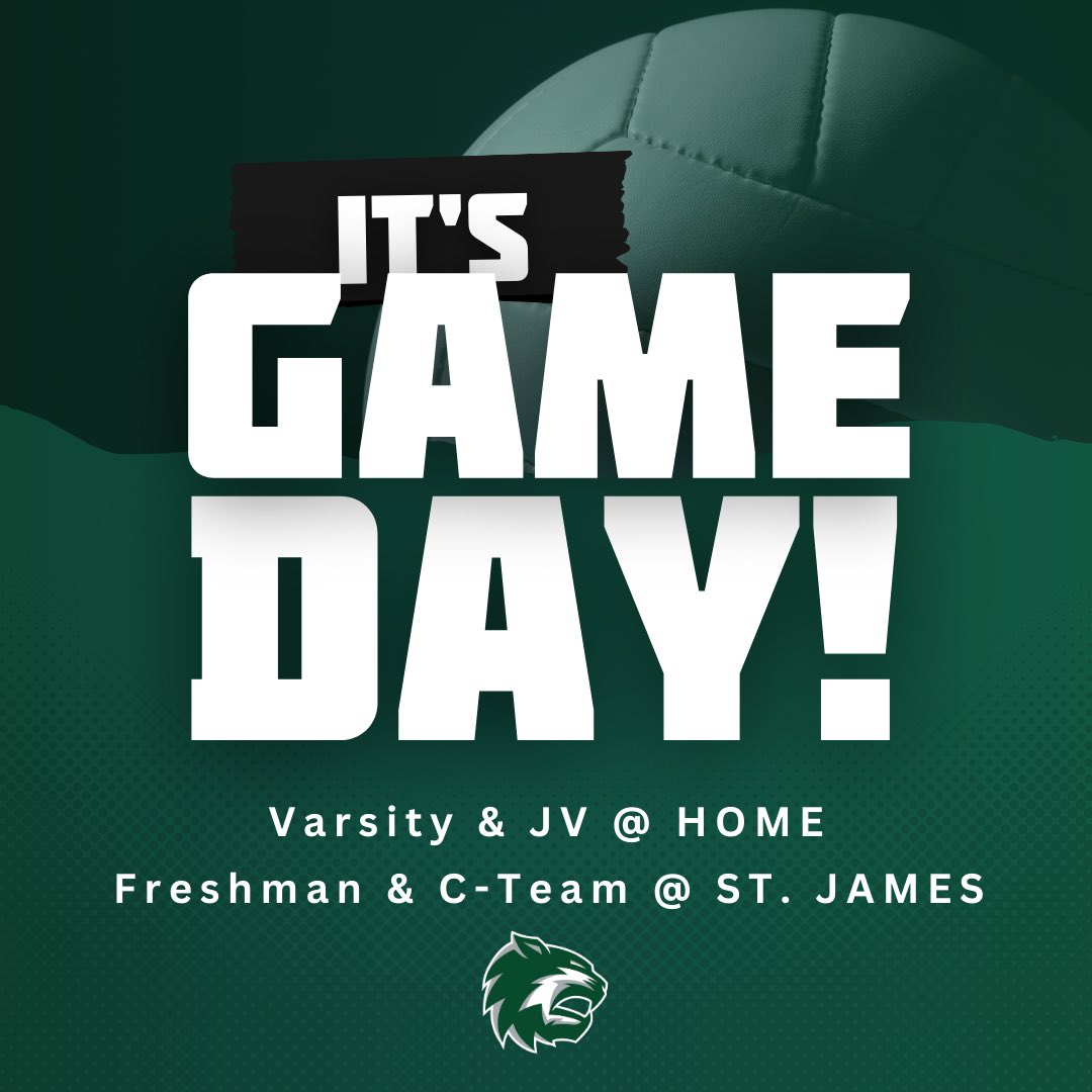 Wildcat Volleyball Game Day!!

Come support your Varsity &amp; JV teams at home today!
Game Times - 5:00 &amp; 7:00pm

And say good luck to our Freshman &amp; C-Team who are traveling to St. James!