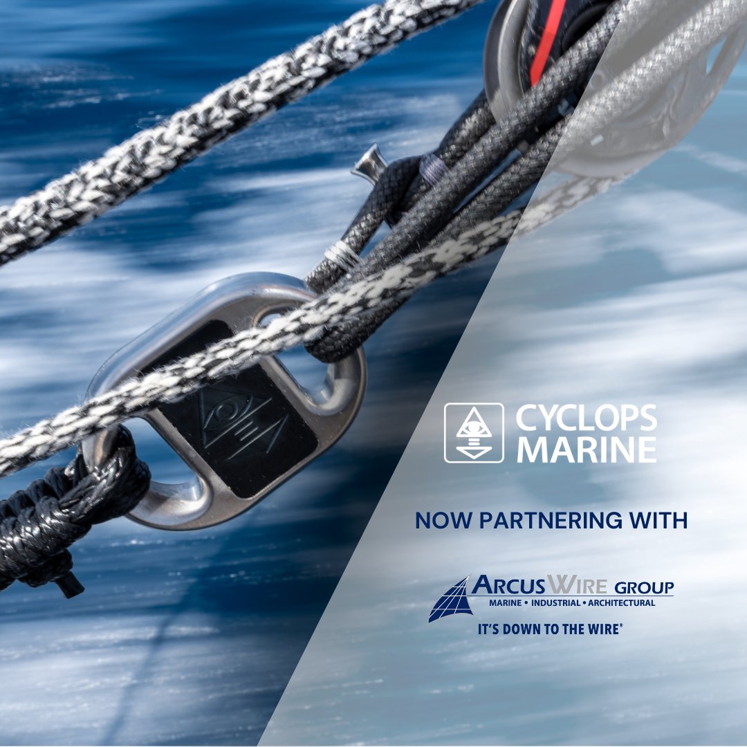 CyclopsMarine's tweet image. We are proud to introduce Arcus Wire Group as our exclusive distributor in Australia as we strive to increase sailing performance for sailors of all levels 🤝

Learn more on our website: cyclopsmarine.com/cyclops-marine…

#MeasureSuccess