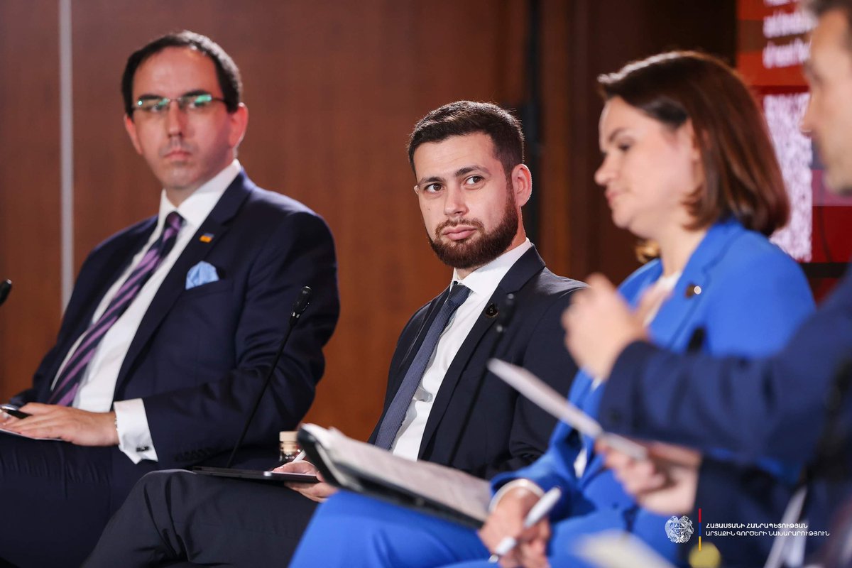 Participated in panel discussion entitled “The #EU’s #EaP at the Crossroads: New Reality, New Approach”, w/in #BledStrategicForum, presenting #Armenia’s position on Armenia-EU rels &amp; coop, regional issues &amp; humanitarian crisis in #NagornoKarabakh.