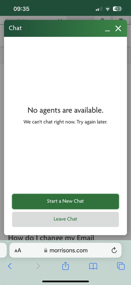 Please <a href="/Morrisons/">Morrisons</a> give me an email address so I can shut my account and have my personal details deleted - 3rd request 

#CustomerService