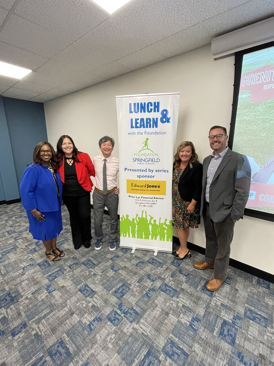 Foundation4SPS's tweet image. Lunch &amp;amp; Learn’s are back thanks to our presenting sponsor Peter Lai with Edward Jones! 

Today, @DrGrenitaLathan with @officialSPS joined us to share the SPS Strategic Plan!

Unable to make it today? Follow our page for the next installment in the series &amp;amp; register for the event.