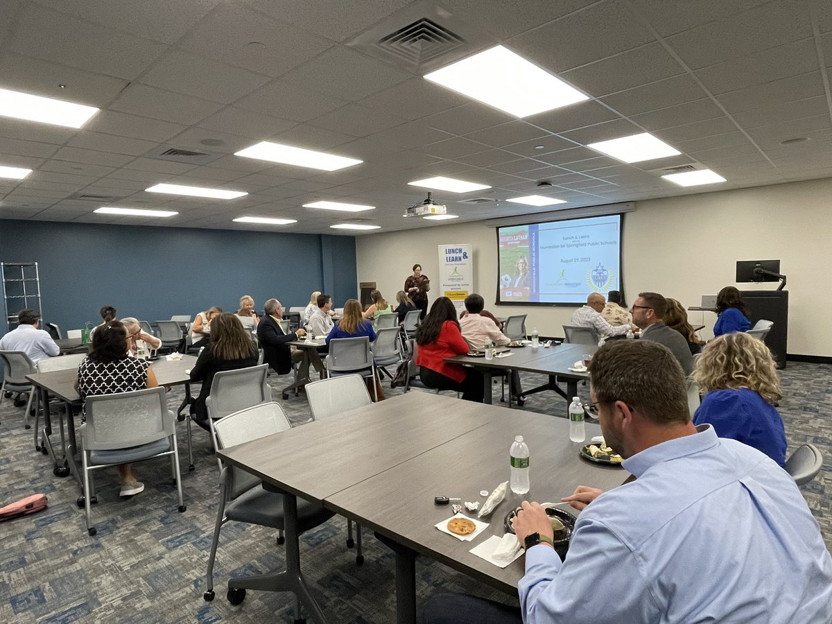Foundation4SPS's tweet image. Lunch &amp;amp; Learn’s are back thanks to our presenting sponsor Peter Lai with Edward Jones! 

Today, @DrGrenitaLathan with @officialSPS joined us to share the SPS Strategic Plan!

Unable to make it today? Follow our page for the next installment in the series &amp;amp; register for the event.