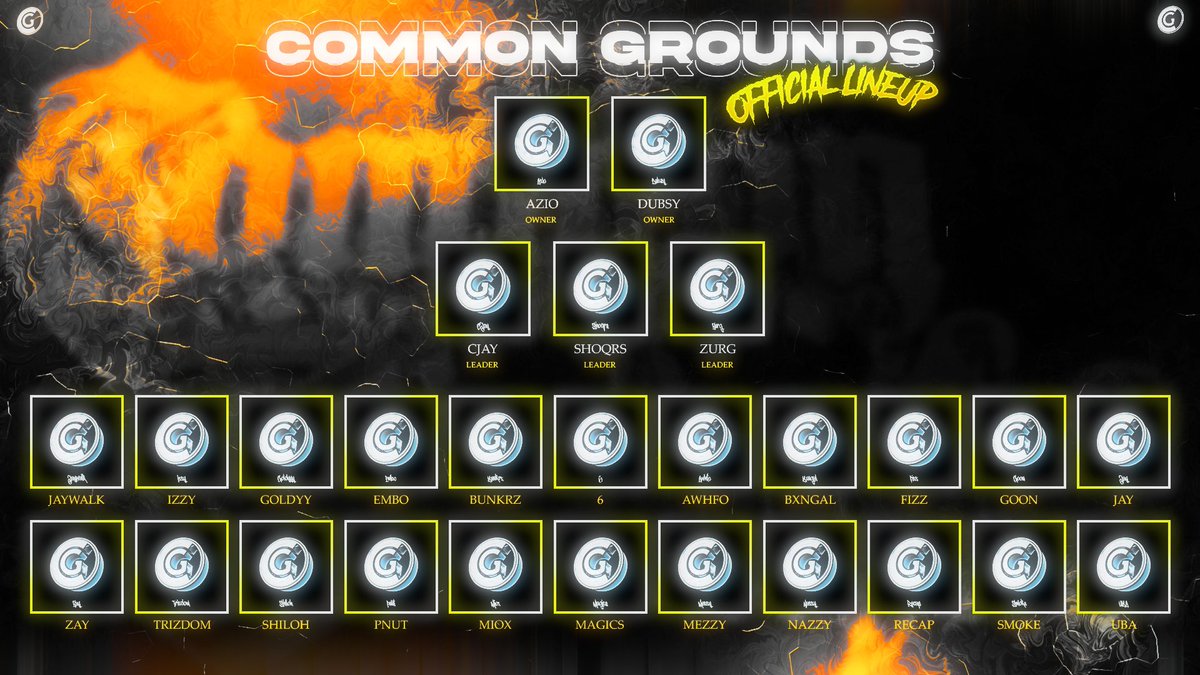 CGOrigins's tweet image. CG Official Lineup. 
🎨: @Mezzmerized_