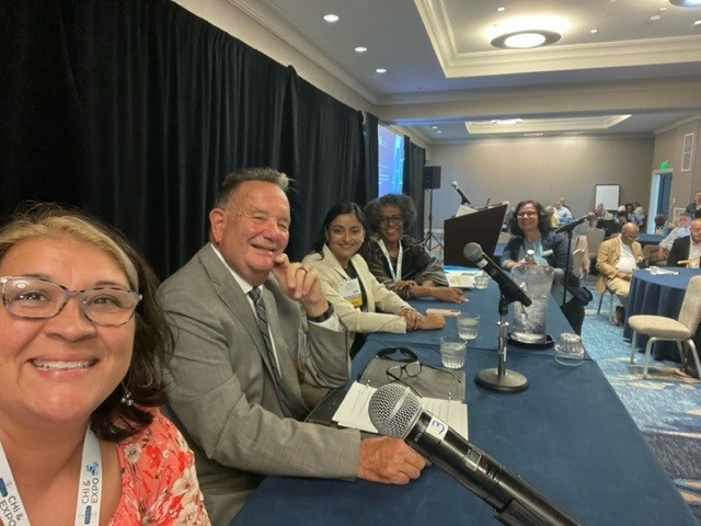 CPCA's tweet photo. CPCA's Senior Vice President of Justice, Equity, Diversity &amp; Inclusion, Buddy Orange, and Vice President of Operations &amp; Governance, Christina Hicks, presented at @NACHC's 2023 CHI Conference and shared valuable insights related to DEI and governance. 

#TeamCPCA #NACHCEvents https://t.co/aWXHSKrjR2