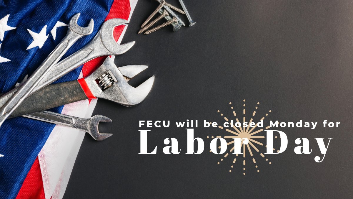 FederatedECU's tweet photo. The FECU offices will be closed in observance of Labor Day on Monday, September 4, 2023. https://t.co/LOerZ4wfS2