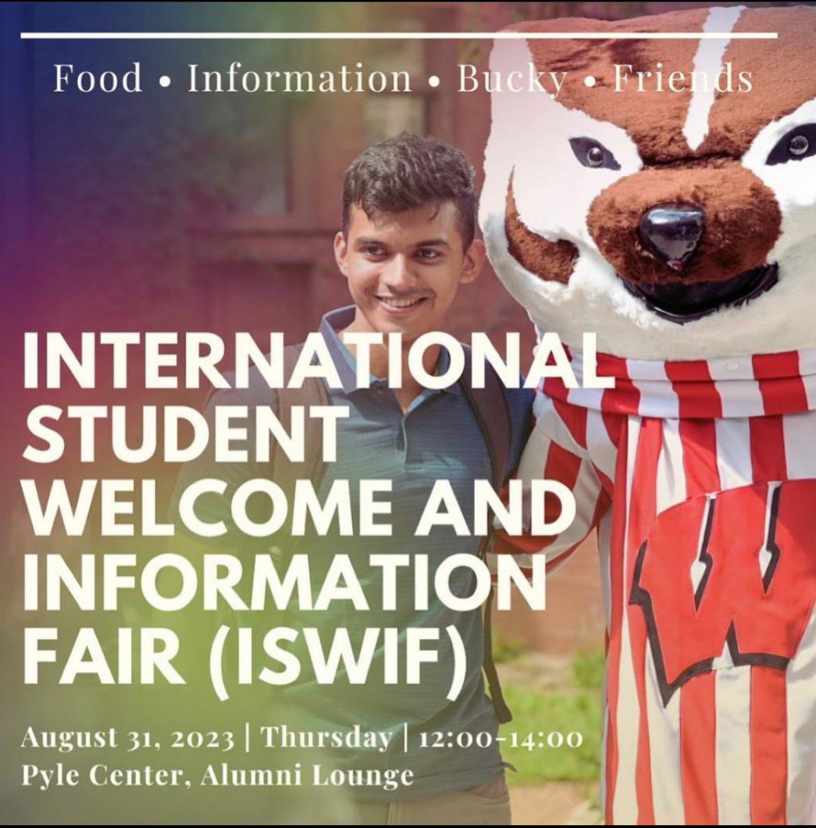 MATS_UW's tweet photo. We are thrilled to be participating in the International Student Welcome and Information Fair this Thursday from 12-2 PM at the Pyle Center!
Stop by to learn more about MATS and our upcoming events for this semester! https://t.co/3mSKYbMZ02