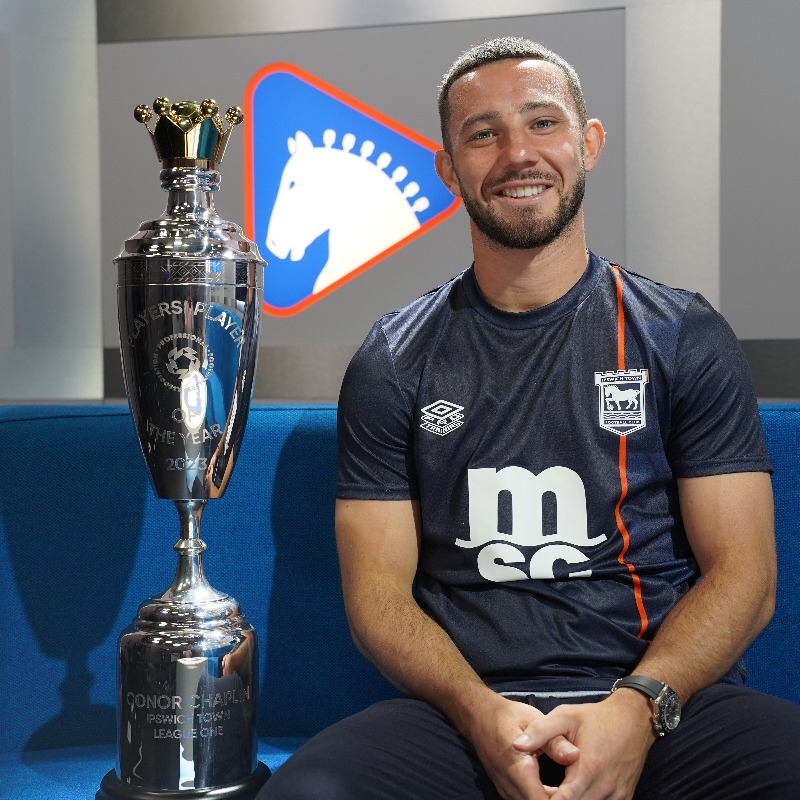 IpswichTown's tweet photo. 🏆 Congratulations to Town forward @ConorChaplin10, who has just been named @PFA League One Players' Player of the Year for 2022/23. 

#itfc | #PFAawards
