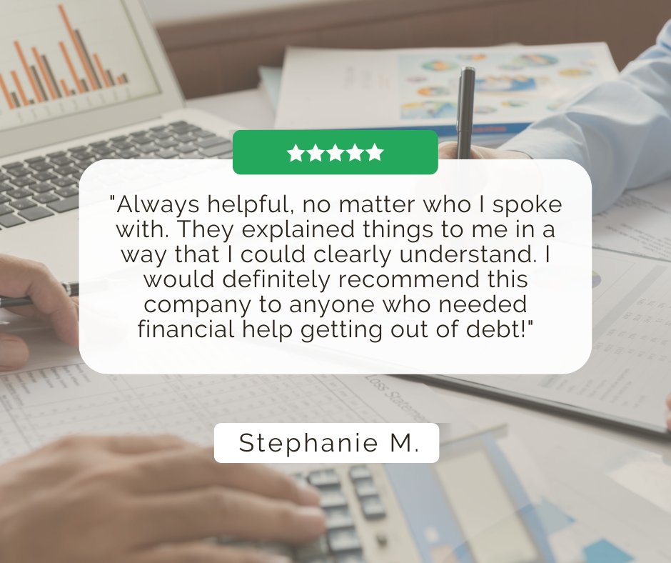 dmbfinancial's tweet photo. Thank you, Stephanie!
#CustomerReview #DebtSettlement https://t.co/SBSO1zmsDc