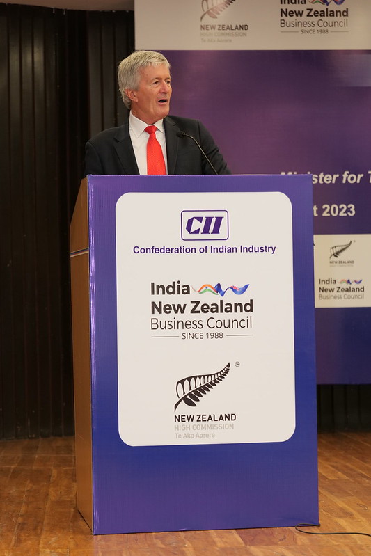 The special session led by Hon @DamienOConnorMP, New Zealand's Minister for Trade & Export Growth, proved an engaging dive into trade, agriculture, and beyond. 

@NZinIndia @TradeWorksNZ @NZTEnews @MFATINZ @BusNZ_Advocacy @aklchamber 
#NZTrade #Agriculture  #INZeal #NZIBF