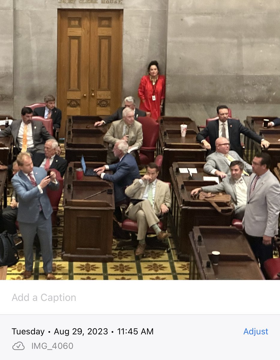 toddburka's tweet photo. @TheTNHoller @Justinjpearson @brotherjones_ @CSexton25 📸 as they voted to adjourn the special session.. https://t.co/a1dbU0ogeE
