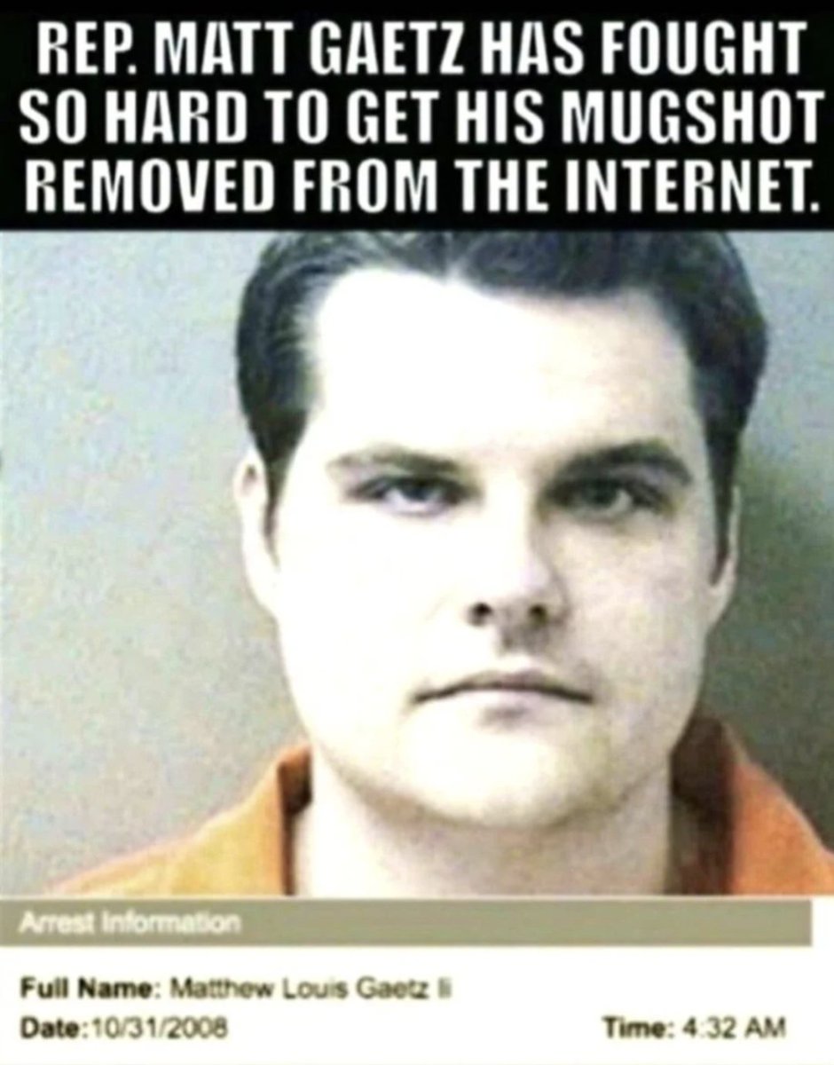 jayoung3292's tweet photo. #DennisHastert #TomDelay #MarkFoley @mattgaetz @RudyGiuliani @MarkMeadows @realDonaldTrump
The party that claims to stand for #LawAndOrder and #BackTheBlue certainly seems to have a lot of #mugshots Wouldn't you agree? 🤣🤣🤣
#GOPHypocrisy #TrumpMugShot #NoOneIsAboveTheLaw https://t.co/AVAiFjaUQ3