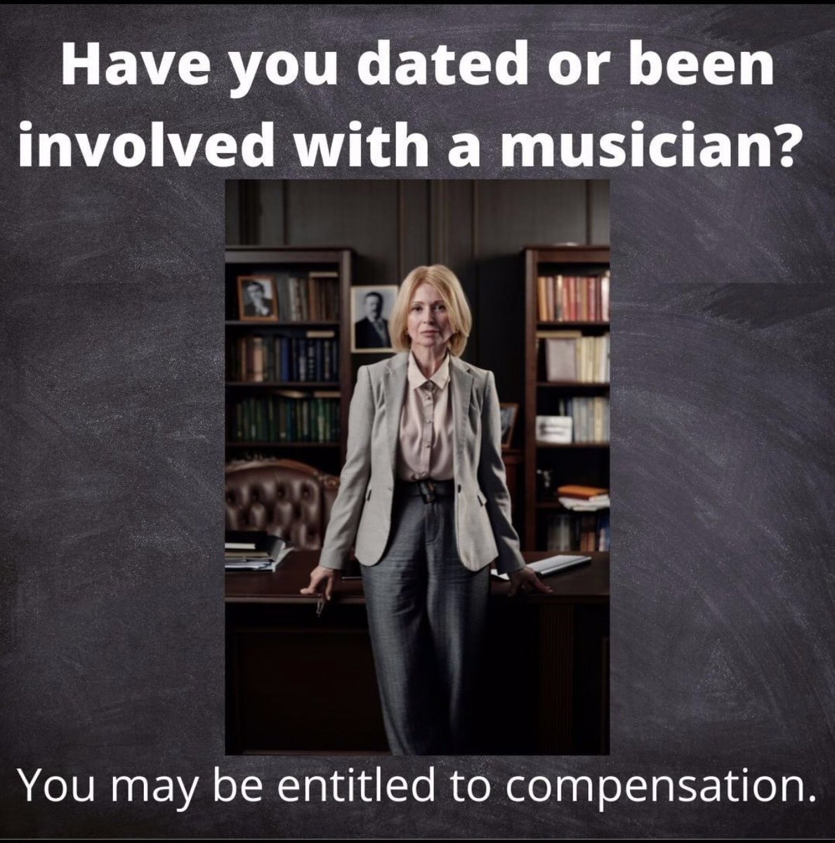I wish! I’d be a rich woman! Note to self: no more bass players!