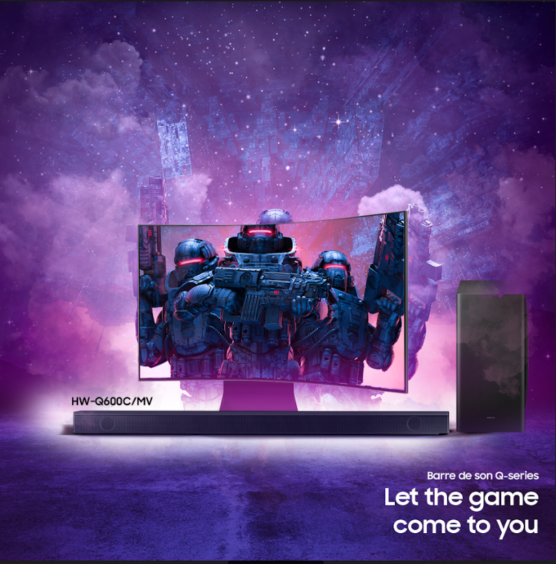 SamsungMaroc's tweet image. Game on, sound on !
Lorsque le jeu exige une qualité de son optimale, optez pour la Q Series et vivez l'expérience sonore ultime.

#Samsung #Soundbar #Qseries