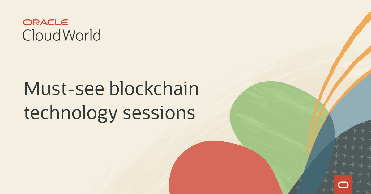 Don't miss these must-see sessions on blockchain technology happening at <a href="/Oracle/">Oracle</a> #CloudWorld, including product innovations, customer implementations, and live demos. social.ora.cl/6017PscDx