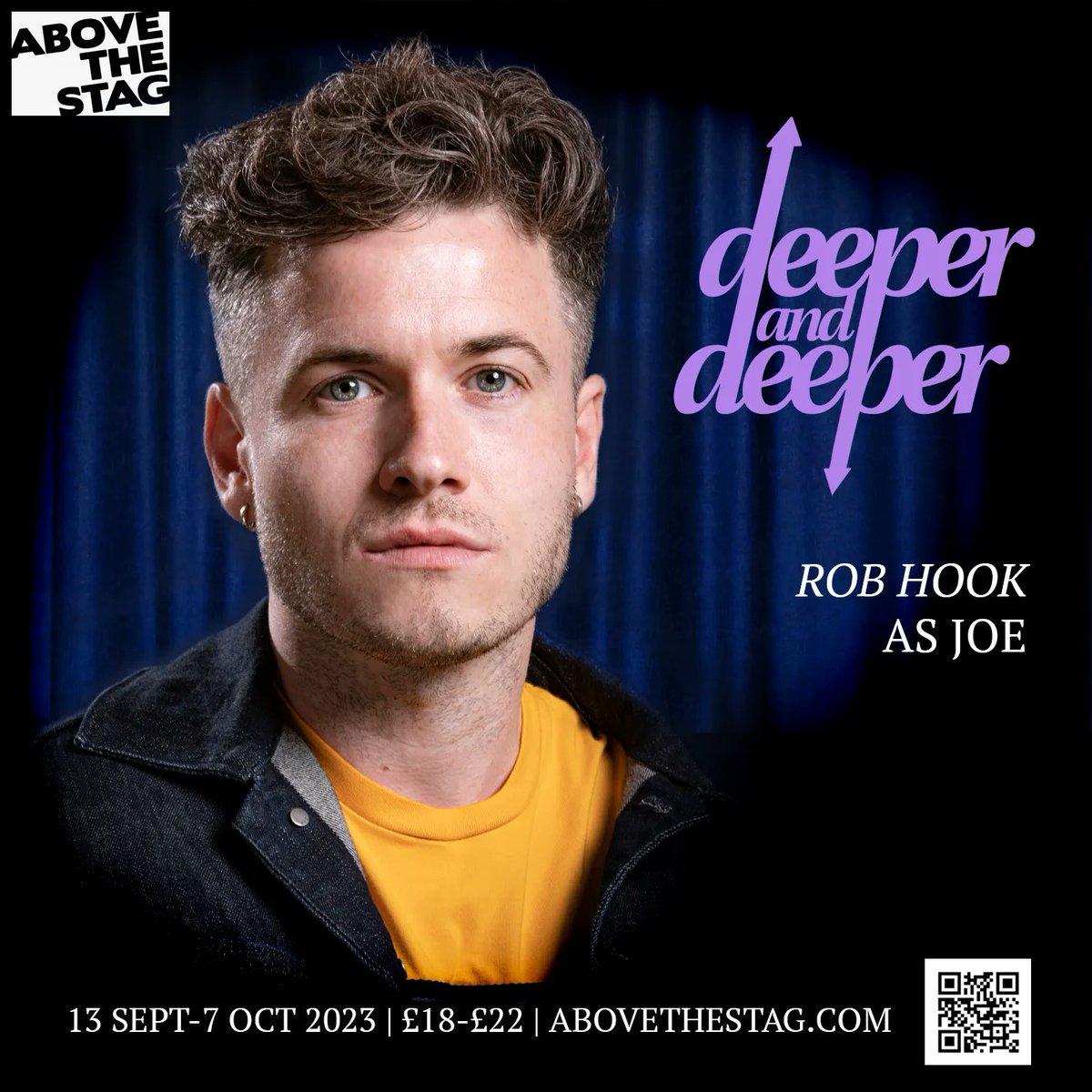 Returning to the role of Joe in Deeper and Deeper is Robert Hook @abovethestag.com book now seats selling fast!