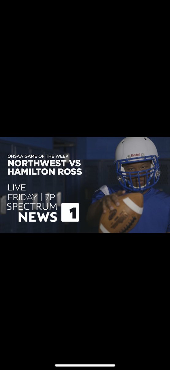 Excited to be Spectrum OHSAA game of the week! Go Knights! #whatsyourceiling <a href="/kevinwilhelm78/">Kevin Wilhelm, RAA</a> <a href="/NWKnightsFtball/">Northwest Football</a> <a href="/NorthwestAD/">Northwest Athletics</a>