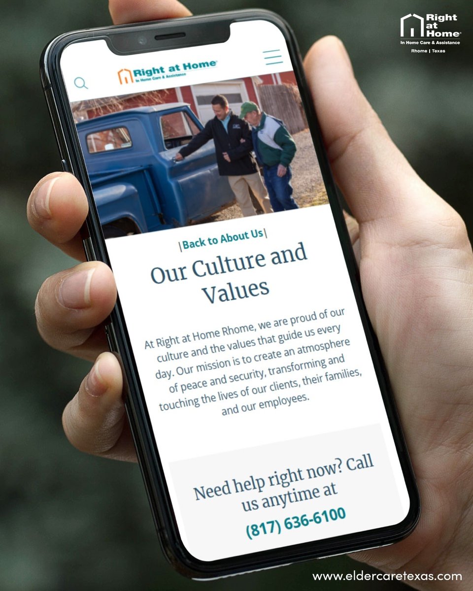 eldercaretxas's tweet photo. Caring is not just a word for us at Right at Home Rhome. Itโs our core value and our passion. We care deeply about our clients, their families, and our team members.โ
โ
๐https://t.co/0zYy9qiDgD
โ
#rightathome #carevalues #compassion #empathy #homecare https://t.co/IFJ0JvKw6e