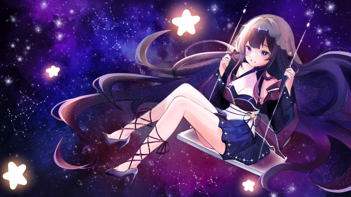 ❝ will you be part of my night sky~? ❞

「✧｣ — it’ll be almost a month since my debut &amp; i look forward to hopefully make more content &amp; meet new friends in the community 🥺🤍 

#VTuberUprising #Vtuber #PHVtuber #ENVtuber
