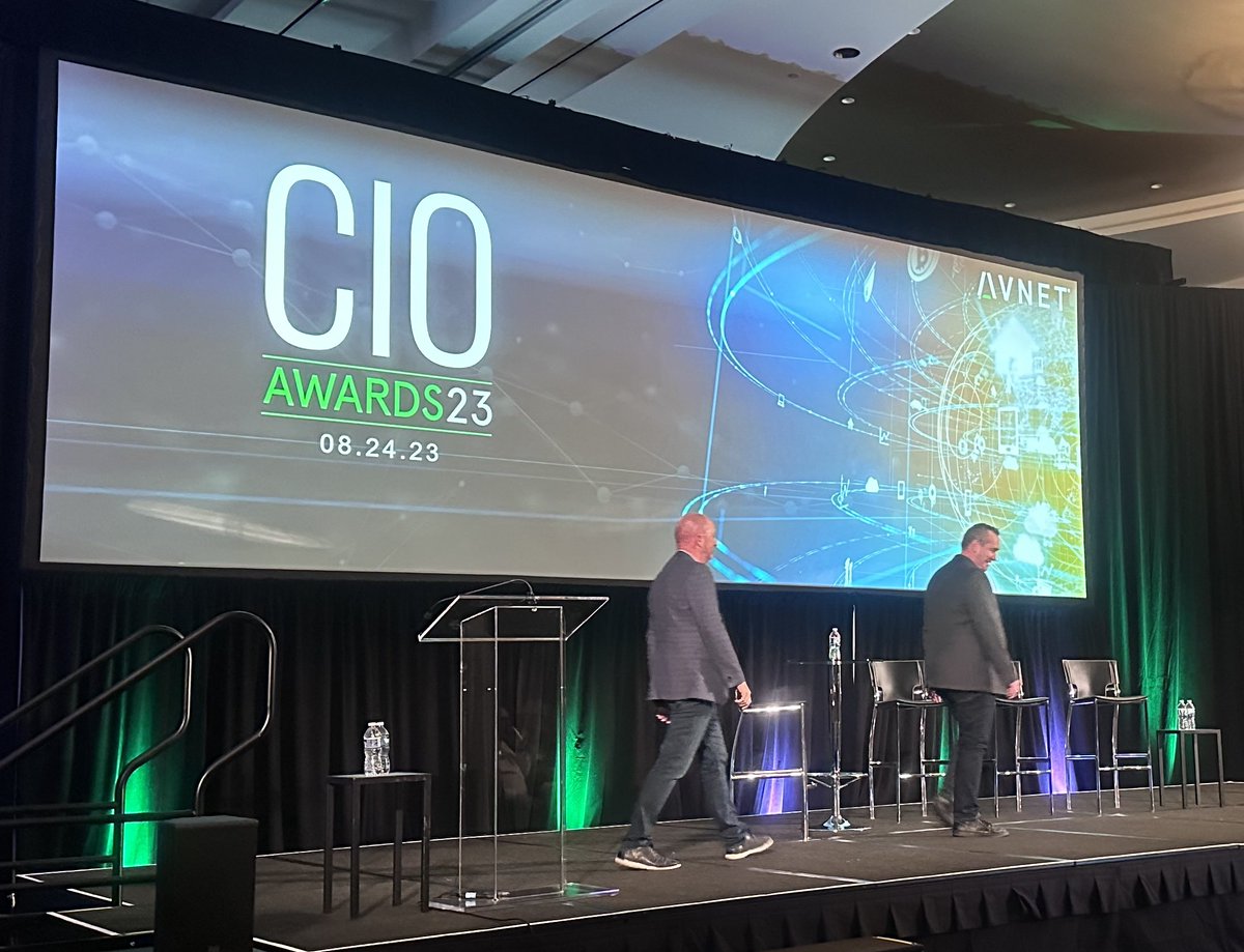 garyschoch's tweet photo. Was thrilled as @HCLSoftware to host and sponsor the 2023 @Avnet Global CIO Awards 2023 event recognizing nominees and winners who drive new innovation for #Avent business - proud to be part of their #Digitaltransformation journey with #HCLDX and #HCLCommerce driving #b2b https://t.co/F1R6IKZNse