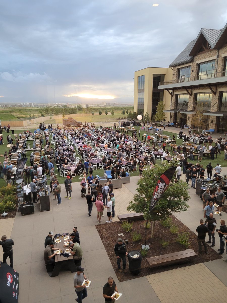 NTOAHQ's tweet photo. A good time was had by all at our Welcome Reception.  Thank you to Lenco Armored Vehicles and Point Blank Enterprises for sponsoring this year's event!

@Lenco_Armor @PointBlankArmor 

#ntoa2023 #40years #est1983 #leops #lenco #pointblank #rocktherockies https://t.co/HmIJ5yPjXX