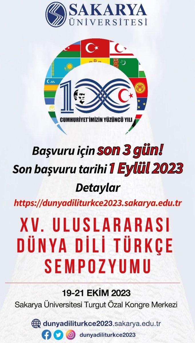 DDTurkce2023's tweet photo. #sakaryauniversitesi #sakarya #sempozyum #Türkçe #Türkoloji https://t.co/PlUVkqbC5a