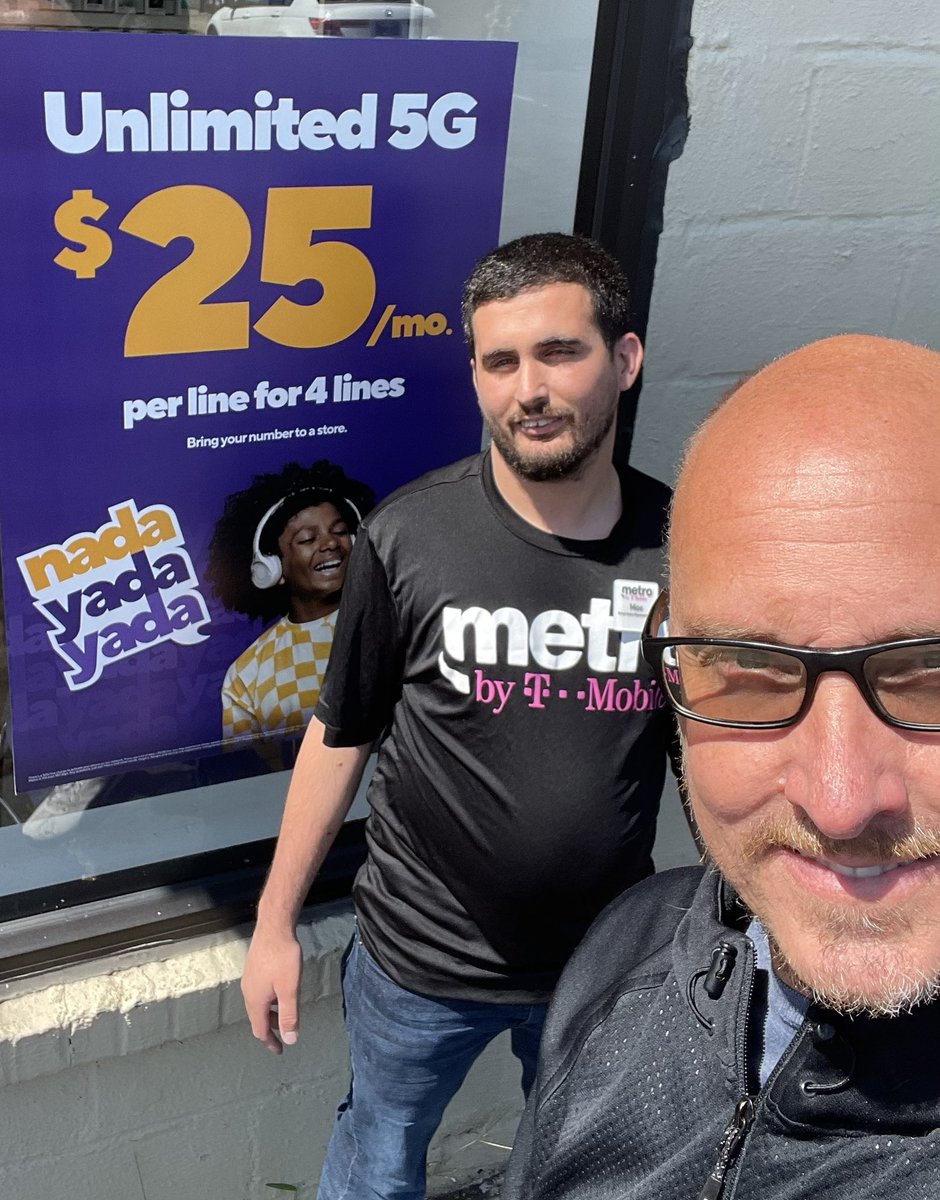 Come on down to #MetroByTmobile and talk with Moe at Puritas Ave Cleveland OH. Moe knows great customer service!! #NadaYadaYada